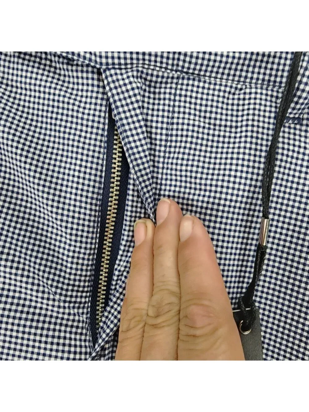 Nifty Genius Pants Mens 34x32 Blue Plaid High Rise Trouser *NWT*